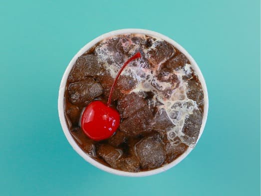 Devil's Dream cherry cola signature sip over ice