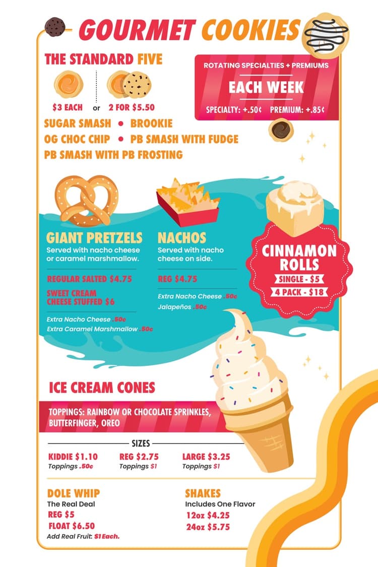 Cold Rush Menu Our Menu | SodaRush